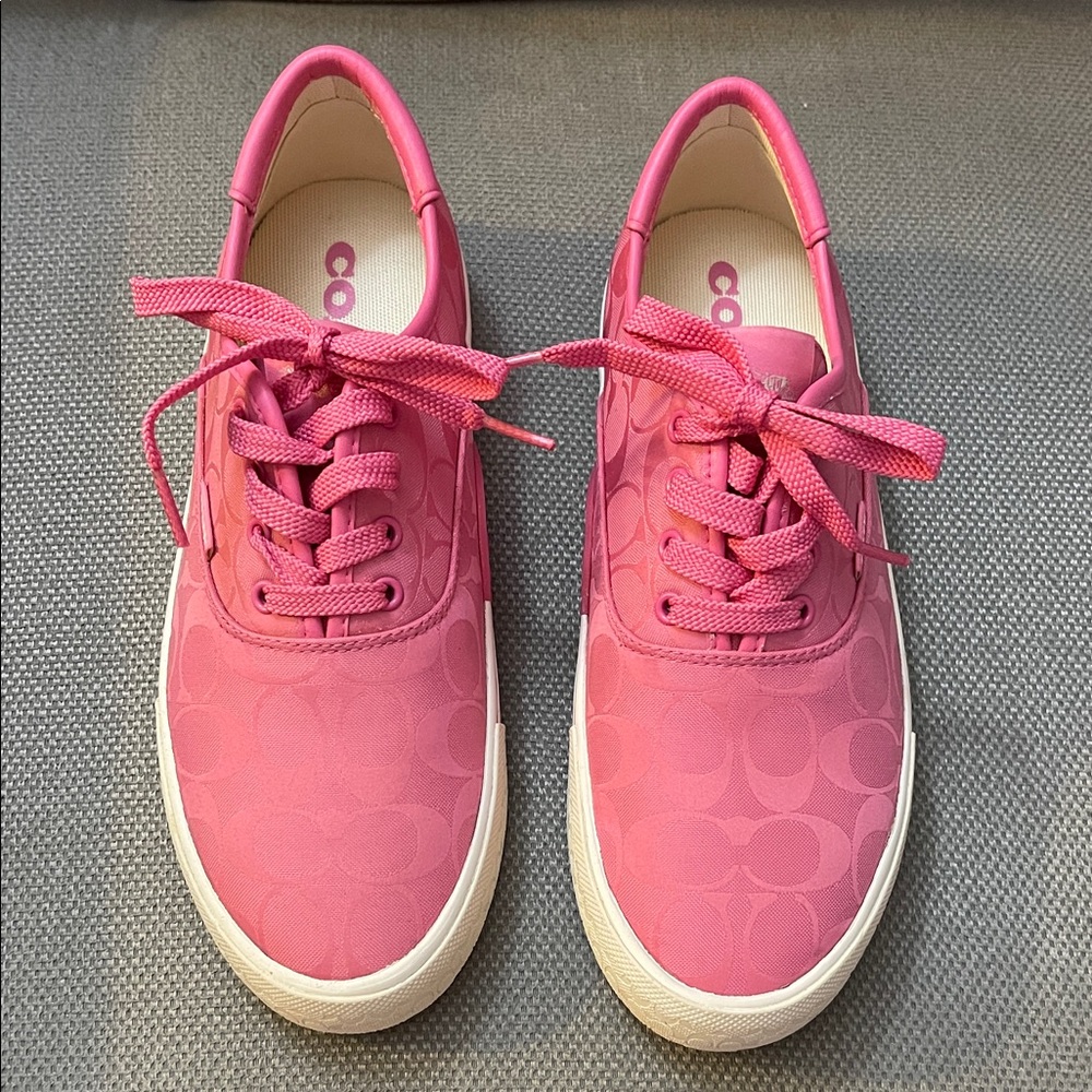 Coach Women's Vibrant Pink Sneakers
